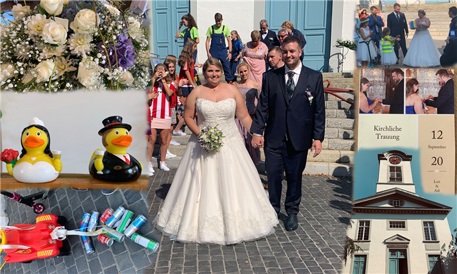 Herzliche Gratulation zur Hochzeit !