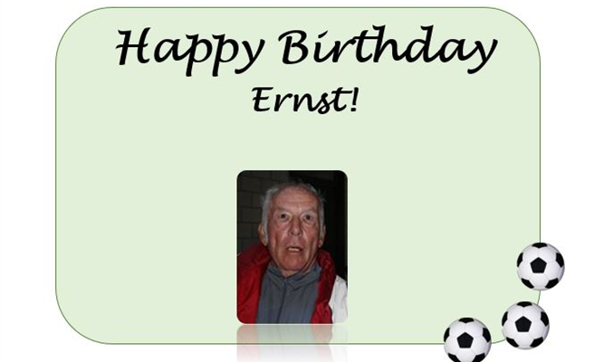 Happy Birthday, lieber Ernst!