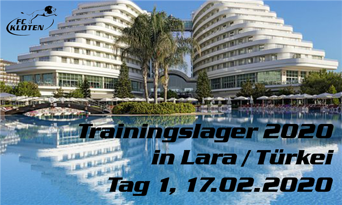 TRAININGSLAGER LARA/TÜRKEI - TAG 1