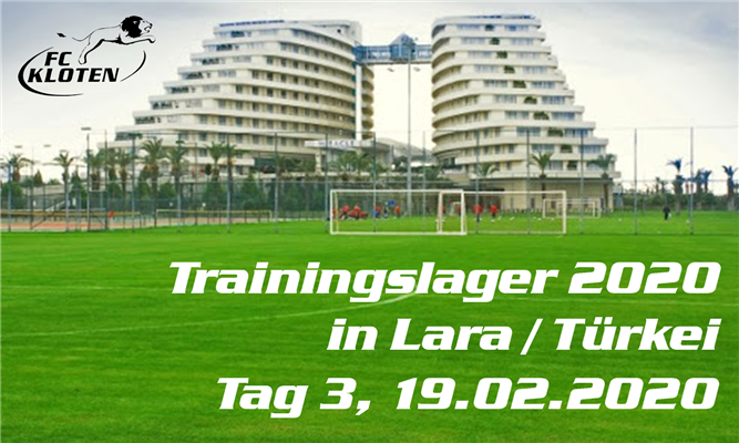TRAININGSLAGER LARA/TÜRKEI - TAG 3